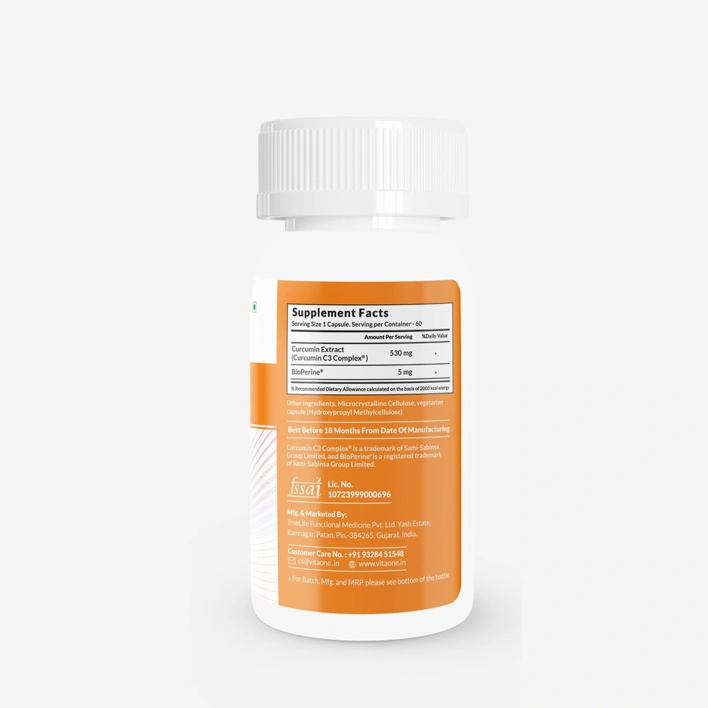 C3 Curcumin Complex I 60 Veg Capsules - Image 2